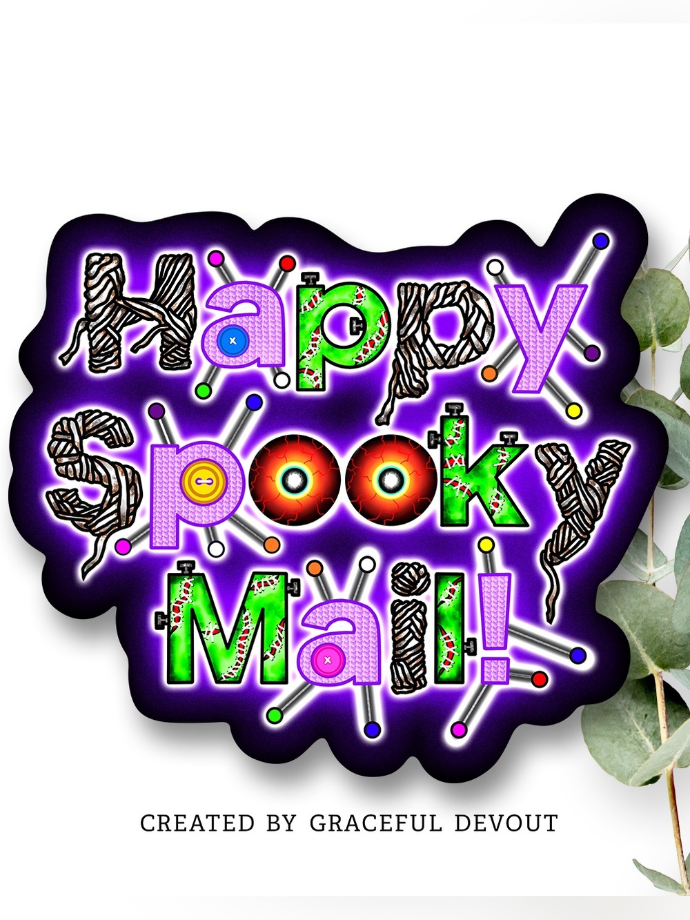 Happy Spooky Mail! - 2"- (96ct.) Stickers